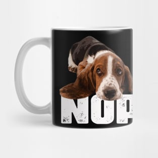 Pawsitively Poised Basset Hound NOPE, Tee Trendsetter Triumphs Mug